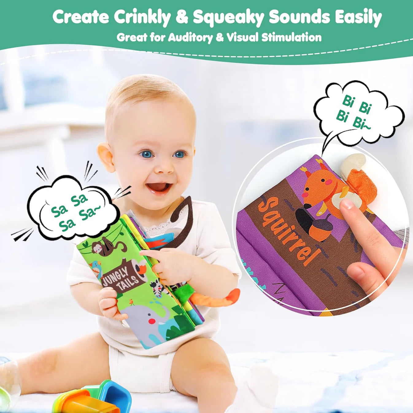 Baby Books Toys – Cloth Book for Infants (0-18 Months)