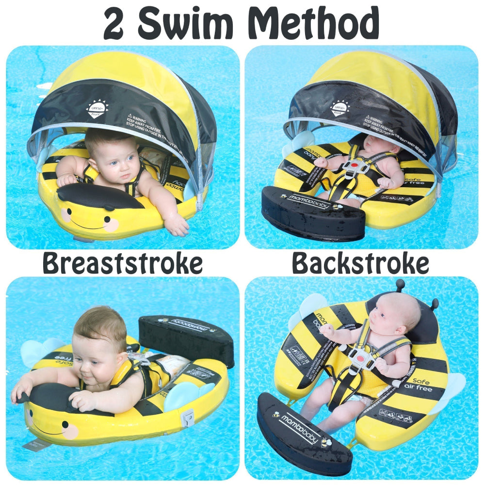 Mambobaby Butterfly Float with Canopy & Tail (3-24 Months) -Pink-