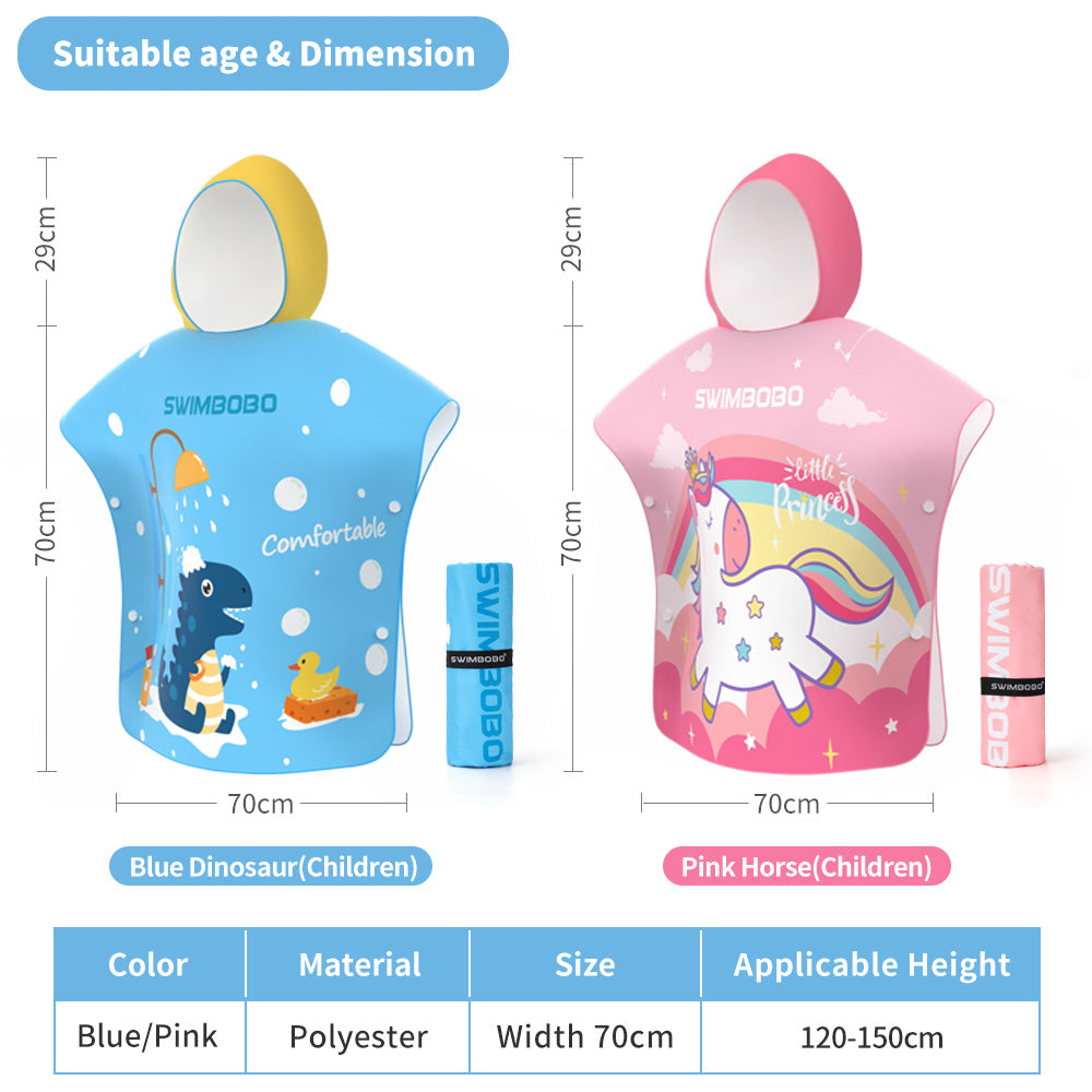 Dinosaur Hooded Towel For Kids (120-150 cm)