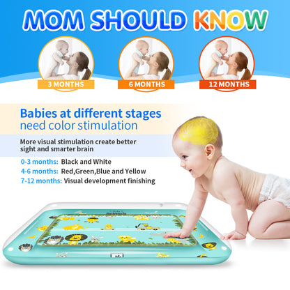 Inflatable Tummy Time Mat for Baby (1-24 Months)