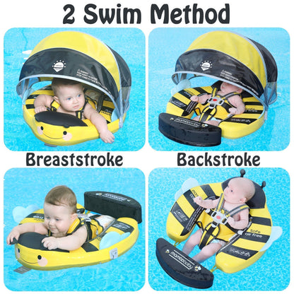 Mambobaby Butterfly Float with Canopy & Tail (3-24 Months) -Pink-