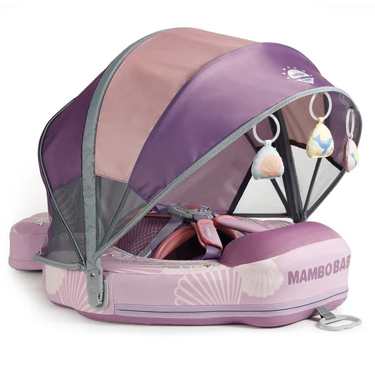 Mambobaby Seashell Float with Canopy & Tail (3-24 Months)  -Purple-